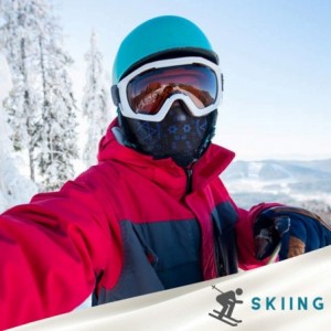 Balaclavas Balaclava Windproof Ski Mask(Easy Open/Close) - Orange - CR18A6Z357K $32.77