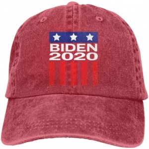 Baseball Caps Joe Biden 2020 Fashion Adjustable Cowboy Cap Baseball Cap for Women and Men - Red - CO18S5GYY8X $39.92