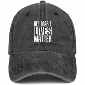 Baseball Caps Deplorable Lives Matter Women's Men Denim Sports Cap Adjustable Snapback Travel Hat - Deplorable Lives Matter-4...