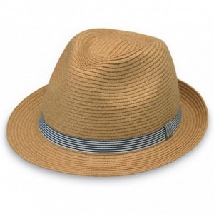 Sun Hats Trilogy Trilby - Natural - Unisex- Designed in Australia. - CD12B8RYRXV $65.92