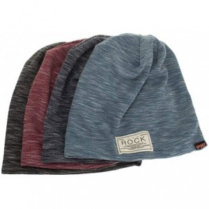 Skullies & Beanies Cotton Beanies for Women Striped Warm Winter Beanie Headwraps Slouchy Hat Sport (Black) - C218I30WWRA $21.12