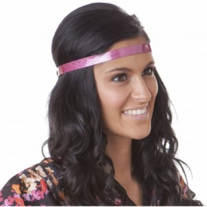 Headbands Adjustable NO SLIP Smooth Glitter Hairband Headbands for Women & Girls Multi Packs - Skinny Purple/Black/Pink 3pk -...