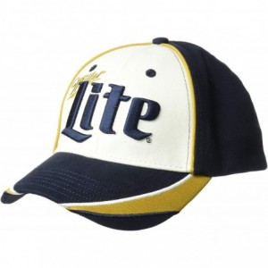Baseball Caps Men's Lite Adjustable Baseball Cap- Cotton Twill Applique- Blue- One Size - C118KWTME93 $26.43