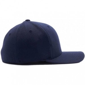 Baseball Caps Flag Embroidered Wooly Combed Flexfit - Dark Navy - CR180R8WWKO $26.35