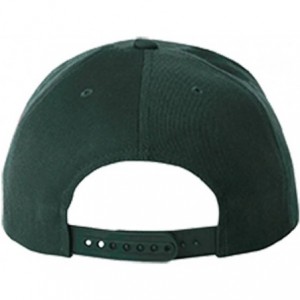 Baseball Caps Snapback Hats for Men & Women Custom Personalized Text Flat Bill Baseball Cap - Spruce Green - CD18IETR3M7 $39.39