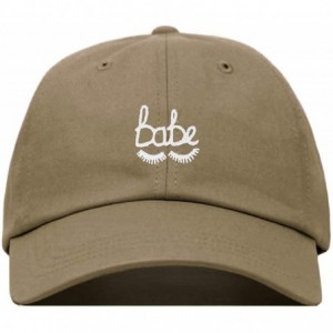 Baseball Caps Babe Lashes Baseball Hat- Embroidered Dad Cap- Unstructured Soft Cotton- Adjustable Strap Back (Multiple Colors...
