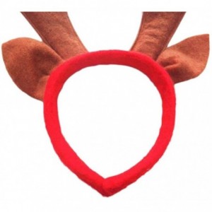 Headbands Christmas Headband Holiday Party Decoration Reindeer Antler Headband Pack of 6 - P-reindeer - CD18H35I6NO $10.89
