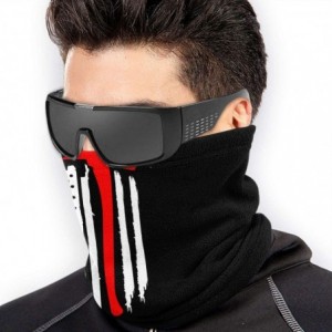 Balaclavas American Flag Face Mask Bandanas Neck Gaiter Warmer Windproof Mask Dust Protect Face Mask Bandana - Black-17 - CP1...