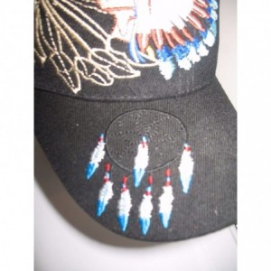 Baseball Caps Native American Indian Shadow Dream Catcher Black Baseball Ball Cap Hat - CX12MYNQMF2 $28.69