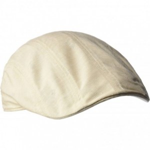 Newsboy Caps Men's 100% Cotton New Shape Driver Hat - Beige - CX17YR84I54 $64.93