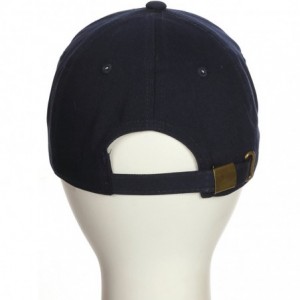 Baseball Caps Customized Letter Intial Baseball Hat A to Z Team Colors- Navy Cap Black White - Letter P - CV18ET9CD4U $26.08